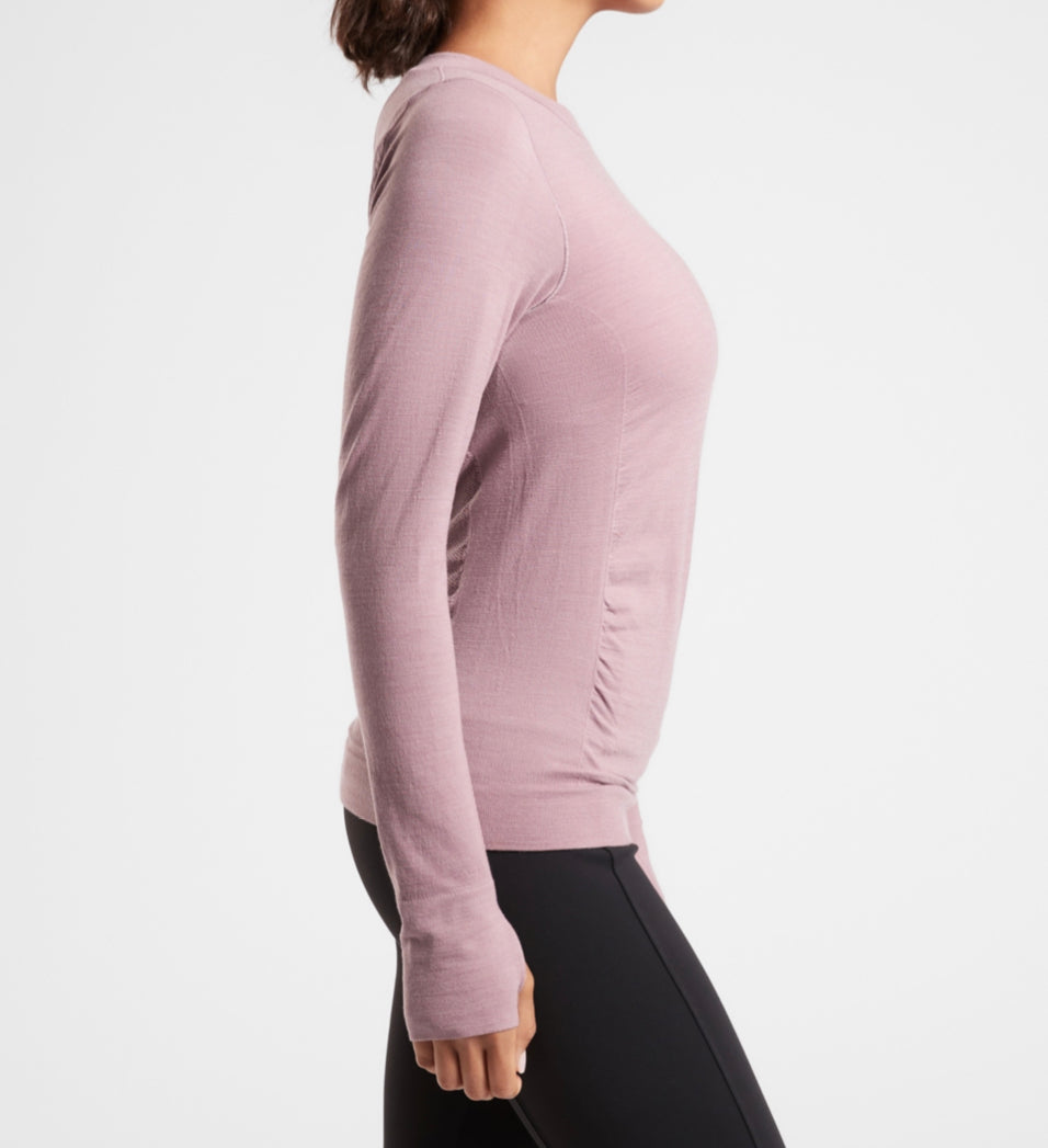 ATHLETA Foresthill Ascent Top, Floral Mauve, XL New! B4