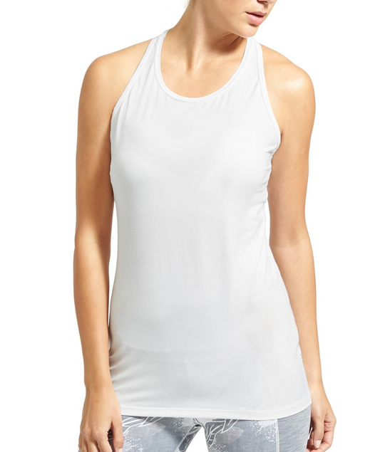 ATHLETA Mesh Chi Tank, White Medium Tall NEW! (A2)