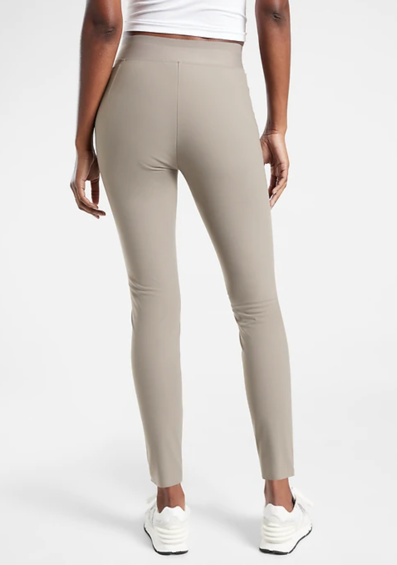 Athleta Stellar Tight Pants Womens XS Grey Zipper Pockets