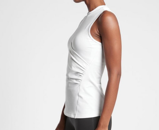 ATHLETA Bayview Tank White, Small NEW! (A1)
