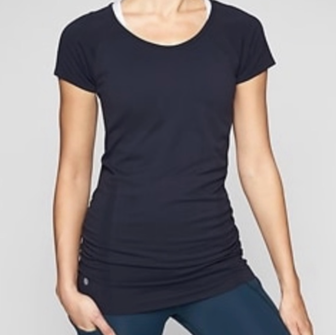 ATHLETA Speedlight Tee, Navy Blue