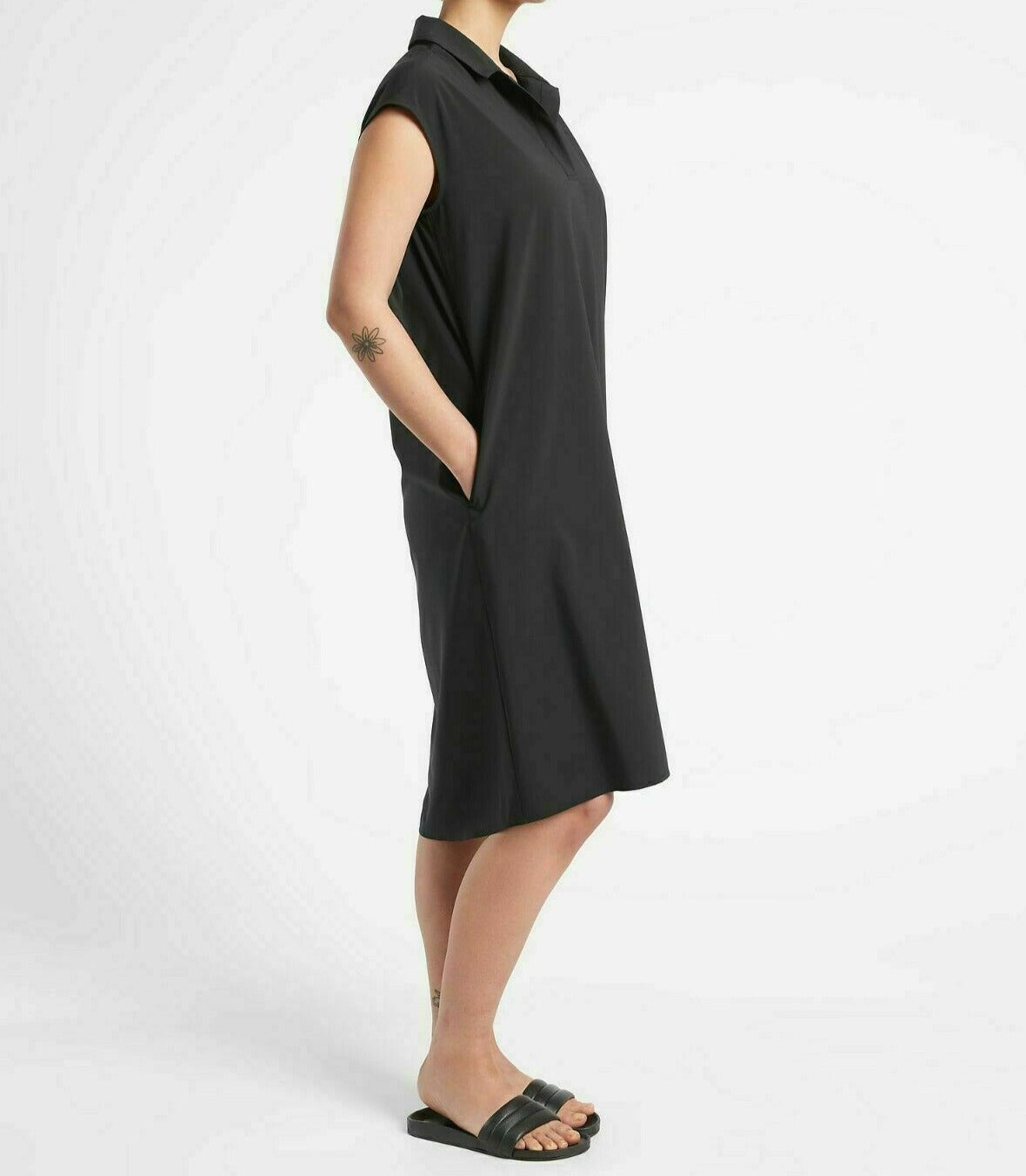 ATHLETA Daybreak Dress, Black – Activejoyboutique