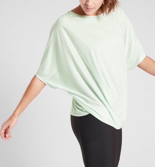 ATHLETA Dolman Tee, Mint Sorbet, XL