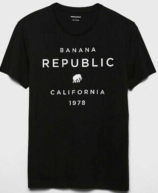 Banana Republic Graphic Tee, Black