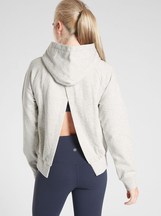 ATHLETA Moonrise Hoodie, Light Grey Heather