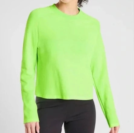 ATHLETA Neon Seamless Sweatshirt, Large New! B4