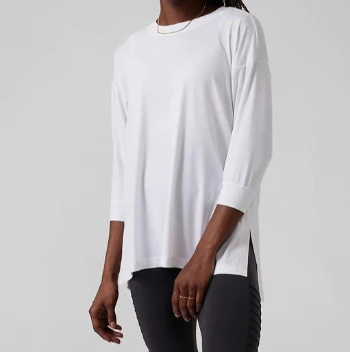 ATHLETA Tranquility Top, Bright White, XL NEW! A4