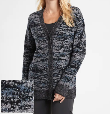 ATHLETA Westlake Texture Cardigan Sweater