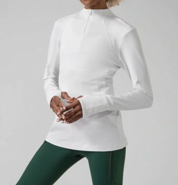 ATHLETA Whistler Half Zip, White