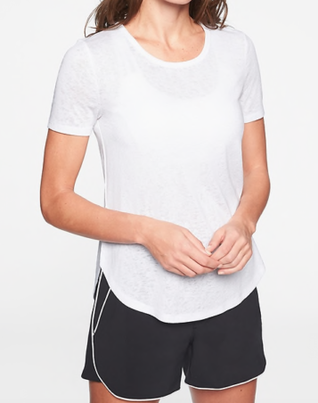ATHLETA Breezy Crewneck Tee, Bright White A4