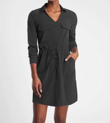 ATHLETA Zuma Dress, Black Large NEW! B11